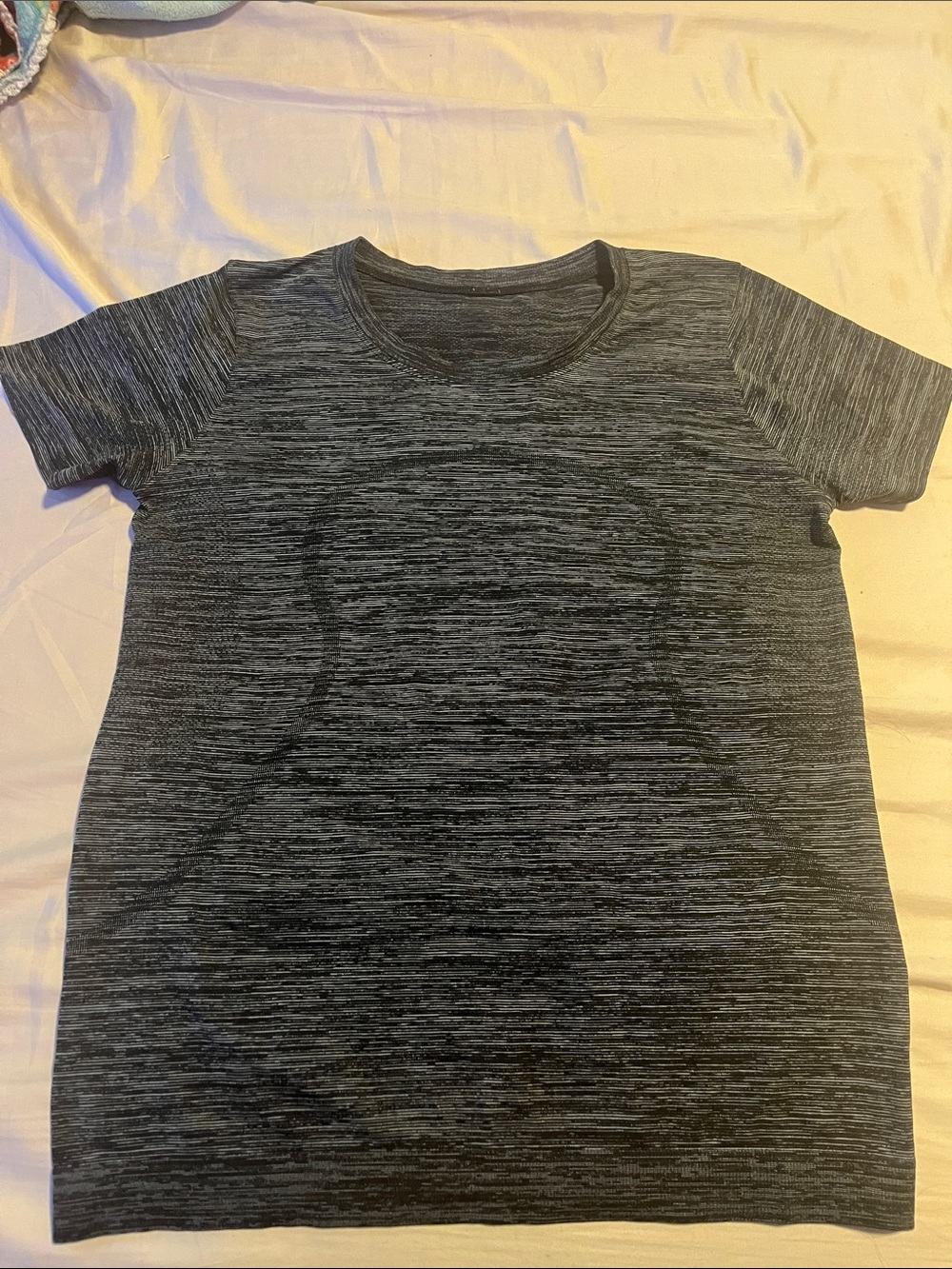 lululemon athletica Heathered Charcoal Short-Sleeve Crew Top